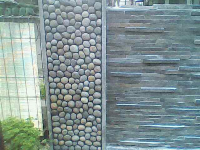 View Model Rumah Minimalis Dengan Ornamen Batu Alam Gif
