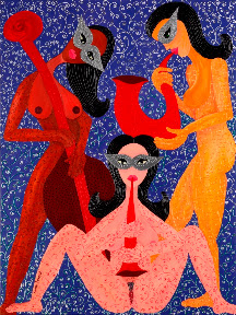 עיניים עצומות לרווחה, 120x160ס"מ, שמן על בד