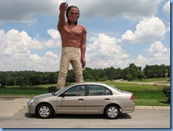 9917a Cross Plains, Tennessee - Muffler Man - Indian 9917a Cross Plains, Tennessee - Muffler Man - Indian