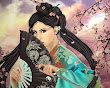 Samurai Beauty In Rain Of Cherry