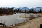 Looking south from the east side of Victor Bridge