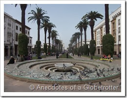 Main central pathway of Rabat city
