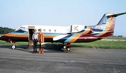 DeRose Learjet 35 photographed when owned John Denver