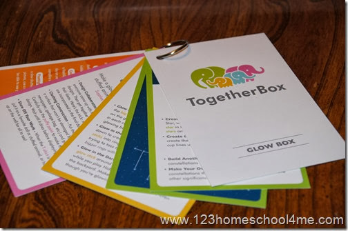 Together Box provides 3-4 FUN Family Activities Together Box provides 3-4 FUN Family Activities