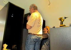 1411020 Nov 02 Terry Mark Installing First Cupboard