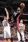 lebron james nba 120107 mia at njn 01 King James Home and Away Nike LeBron 9 Shoes in Action