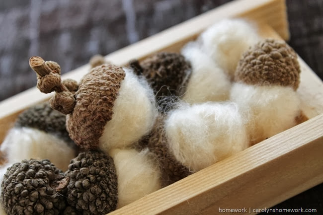 Felted Acorn Cheat via homework