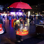 funny hotdog stand alexanderplatz in Berlin, Germany 