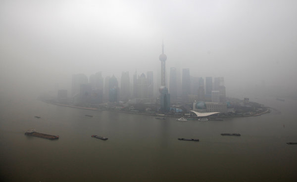 Shanghai in January. Researchers said the toll from China’s pollution meant the loss of 25 million healthy years in 2010. Photo: Aly Song / Reuters