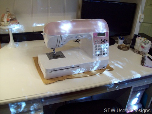 Studio sewing machine working