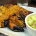 Moo Sate (Thai-style gilled pork strips with peanut sauce) at Bangkok Wok