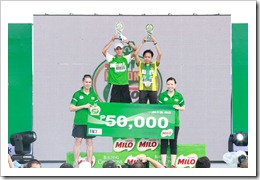 Two-time champion and MILO Marathon national record holder Jho-An Banayag Jason Agravante dominated the 36th National MILO Marathon Manila Elims on July 29, 2012. Two-time champion and MILO Marathon national record holder Jho-An Banayag Jason Agravante dominated the 36th National MILO Marathon Manila Elims on July 29, 2012.