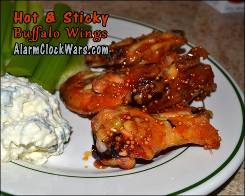 hot and sticky buffalo wings