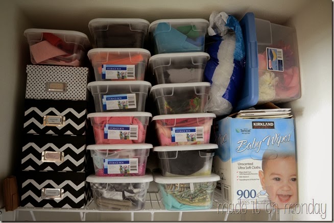 A Practical & Affordable Craft Closet @ Made it on Monday A Practical & Affordable Craft Closet @ Made it on Monday