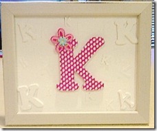K Monogram Frame K Monogram Frame