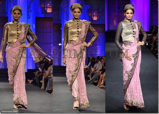 Vikram_Phadnis_Pink_Saree