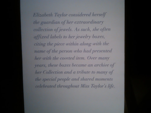 Here is the plaque from the show.
