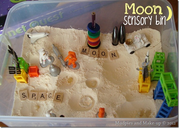 Moon Sensory Bin Moon Sensory Bin