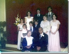 Bernhardt, Albert and Myrtie and grandchildren 1979