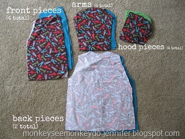 pattern pieces to cut for bathrobe pattern pieces to cut for bathrobe