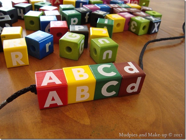 Another new tool from a recent consignment sale, Wooden ABC Lacing  title=