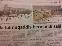 Kiamat Dah Dekat negara arab turun salji