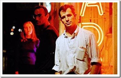 Jack Kerouac outside a bar in New York: this image was used in a 1993 Gap campaign