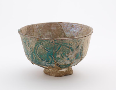 Bowl | Origin:  Syria | Period: 12th-13th century | Details:  Not Available | Type: Stone-paste painted under glaze | Size: H: 12.2  W: 20.0  cm | Museum Code: F1911.19 | Photograph and description taken from Freer and the Sackler (Smithsonian) Museums.