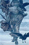 Oden With Huginn And Muninn