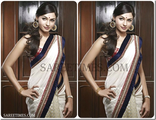 Andrea_Jeremiah_White_Saree