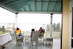 Guests enjoyed resting on the inn's wrap-around porch throughout the weekend.
