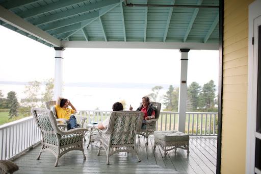 Guests enjoyed resting on the inn's wrap-around porch throughout the weekend.