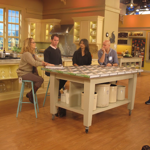 Barbara fills in for Martha again, in our seating arrangement for the opening segment of the episode. She, myself, Deputy Creative Director Ayesha Patel, and Chef Pierre Schaedelin sat at this table to discuss our favorite images from the new book.