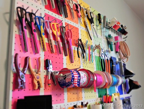 Craft Tool Pegboard Tutorial Craft Tool Pegboard Tutorial