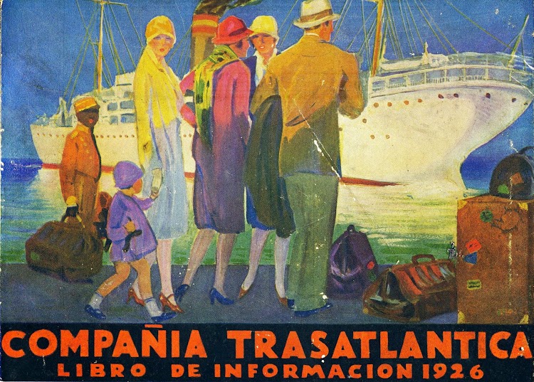 Anuncio de los cruceros. Libro de Información para el Pasajero. Compañia Trasatlantica. Año 1926..JPG