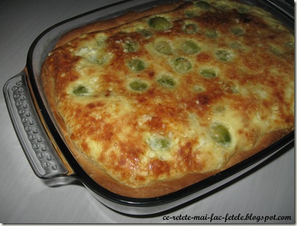 Quiche cu varză de Bruxelles Quiche cu varză de Bruxelles