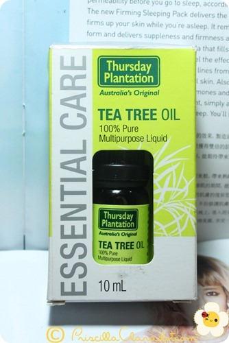 Priscilla review Thursday Plantation tea tree oil 4