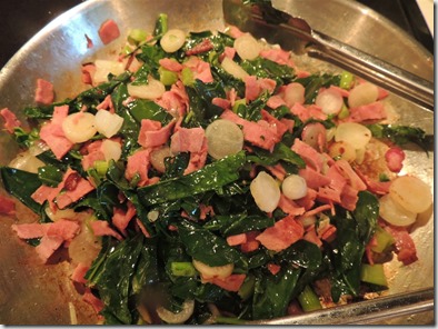 Bacon Radish Kohlrabi Stirfry