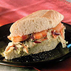 Shrimp Po' Boys With Remoulade Slaw