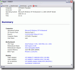 نموذج لتقرير عن جميع مكونات جهاز الحاسوب على شكل صفحة ويب بواسطة برنامج إيفرست