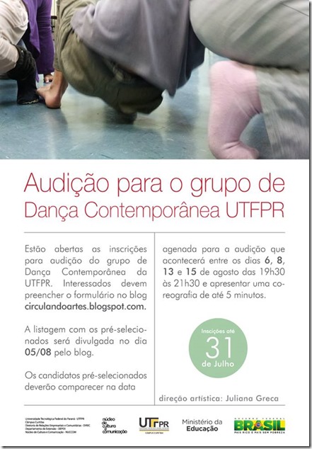 audição UTFPR - Dança