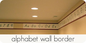 alphabet wall border