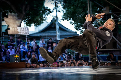 B-Boy Taisuke from Japan battles at Red Bull BC One Asia Pacific Final, at Kushida Shrine, in Fukuoka, Japan, on October 12, 2013. // Nika Kramer/Red Bull Content Pool // P-20131015-00121 // Usage for editorial use only // Please go to www.redbullcontentpool.com for further information. //