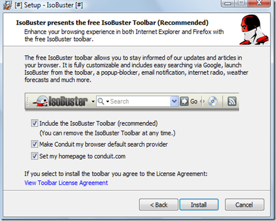 IsoBuster - toolbar