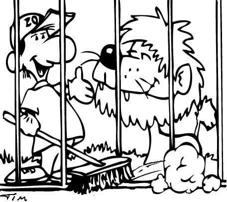 ZOO TO COLOR ZOO DRAWING