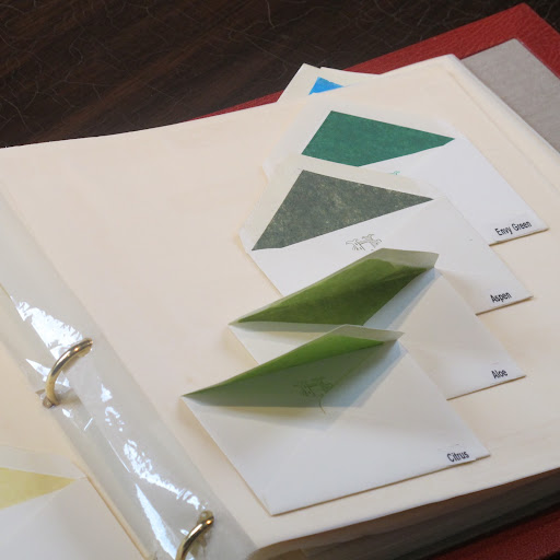 Citrus, Aloe, Aspen and Envy Greens, in the tissue-paper lining.