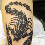 tribal scorpion - Leg Tattoos Designs