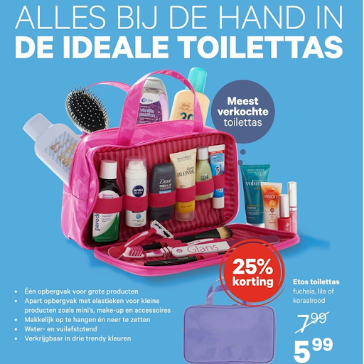 Mandy's nail, shop & DIY blog: BUDGETTIP!!!!!! Toilettas van de Etos.