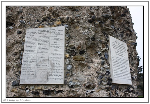 Observance of Magna Carta Bury St Edmunds Abbey