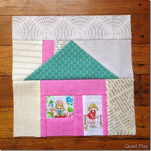 Paper pieced house Paper pieced house